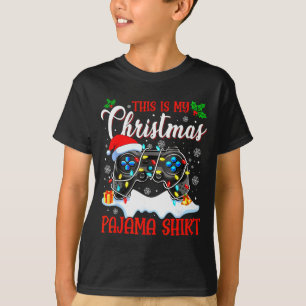 This Is My Christmas Pajama Video Game Gamer Boys  T-Shirt