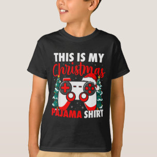 This Is My Christmas Pajama Video Game Gamer Boys  T-Shirt