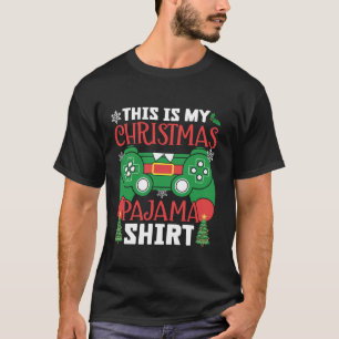 This Is My Christmas Pajama Video Game Gamer Boys  T-Shirt