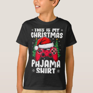 This Is My Christmas Pajama Video Game Gamer Boys  T-Shirt