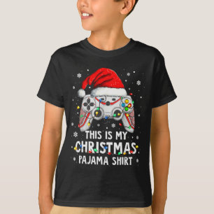 This Is My Christmas Pajama Video Game Gamer Boys  T-Shirt