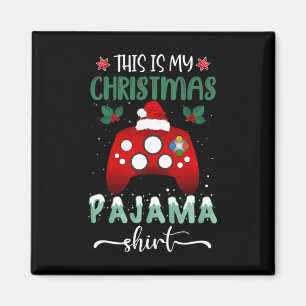 This Is My Christmas Pajama Video Game Gamer Men B Magnet