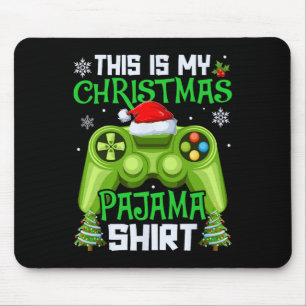 This Is My Christmas Pajama Video Game Gamer Men B Mouse Pad
