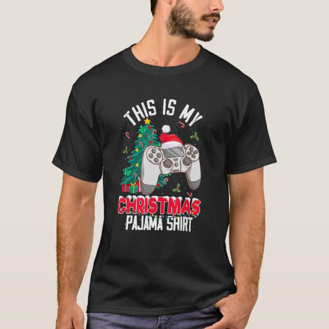This Is My Christmas Pajama  Video Game Xmas Boys  T-Shirt