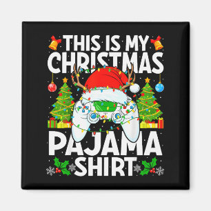This Is My Christmas Pajama Video Gamer Christmas  Magnet