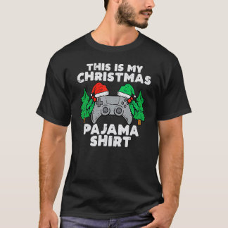 This Is My Christmas Pajama  Video Games Boys Men  T-Shirt