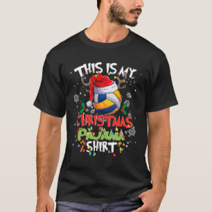 This Is My Christmas Pajama Volleyball Christmas L T-Shirt