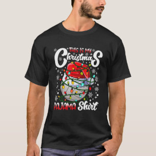 This Is My Christmas Pajama Volleyball Xmas Tree L T-Shirt