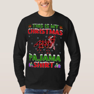 This Is My Christmas Pajama Wolf Christmas T-Shirt