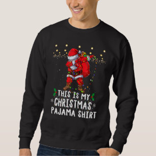 This Is My Christmas Pajama   Women Men Dabbing Sa Sweatshirt