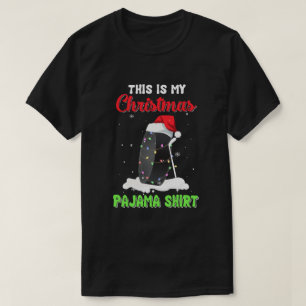 This Is My Christmas Pajama Xmas Hockey Santa T-Shirt