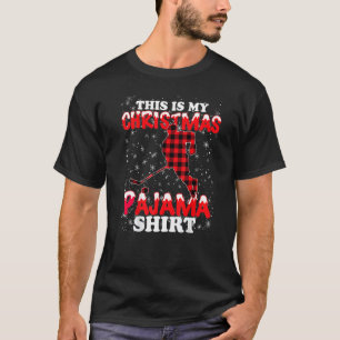 This Is My Christmas Pajama Xmas  Ice Hockey T-Shirt