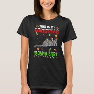This Is My Christmas Pajama Xmas Lemur Squad T-Shirt