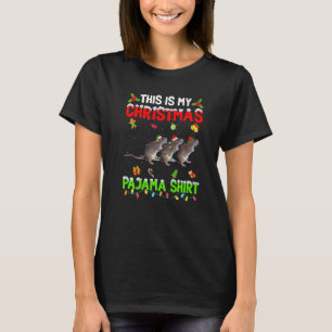 This Is My Christmas Pajama Xmas Rat Squad T-Shirt