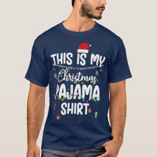 This Is My Christmas Pajama Xmas String Lights Ho T-Shirt