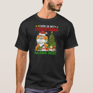 This Is My Christmas Pajamas Lights Persian Cat Ch T-Shirt