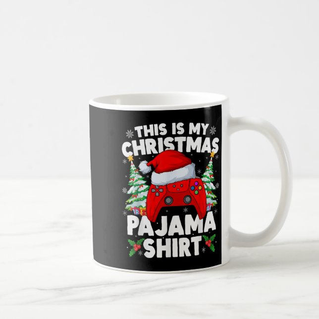 This Is My Christmas Pajamas Video Game Gamer Boys Coffee Mug (Right)