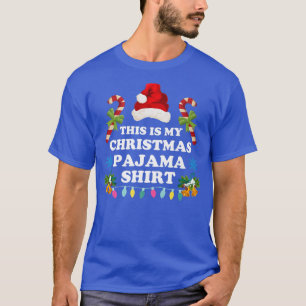 This is My Christmas PajamaXmas Lights Candy Canes T-Shirt