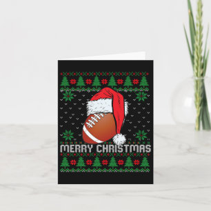 This Is My Christmas Pjamama Football With Santa H Card