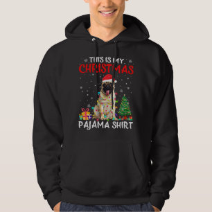 This Is My Christmas Pug Pajama Xmas Lights Costum Hoodie
