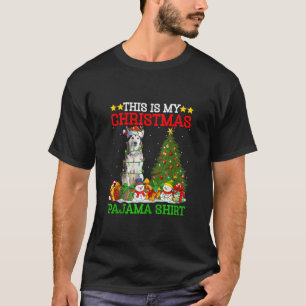 This Is My Christmas Pyjamas Alaskan Malamute Dog T-Shirt