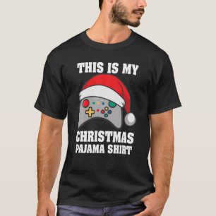 This Is My Christmas Pyjamas Santa Funny Video Gam T-Shirt