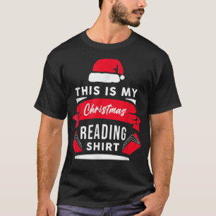 This Is My Christmas Reading Pajama Funny Book Quo T-Shirt