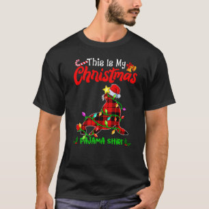 This Is My Christmas Sea lion Pajama Buffalo Plaid T-Shirt
