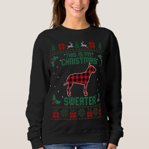 This Is My Christmas Sweater Bull Terrier  Ugly Xm