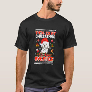This Is My Christmas Sweater Maltese Dog Xmas