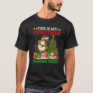 This Is My Christmas Tree Pyjamas Lights Platypus T-Shirt