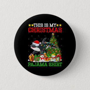 This Is My Christmas Tree Pyjamas Orca Lighting Ch 6 Cm Round Badge
