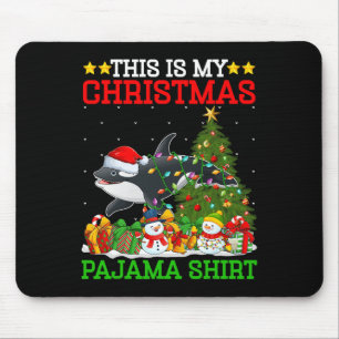 This Is My Christmas Tree Pyjamas Orca Lighting Ch Mouse Pad