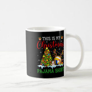 This Is My Christmas Volleyball Pajama Funny Xmas Coffee Mug