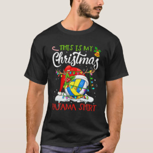 This Is My Christmas Volleyball Pajama Sport Love T-Shirt