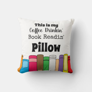 This is My Coffee Drinking, Book Reading Cushion