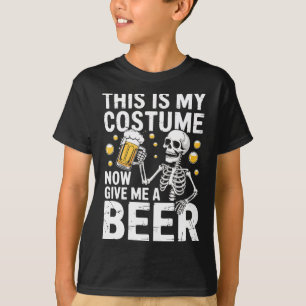 This Is My Costume Give Me A Beer Shirt Men Dad Ha