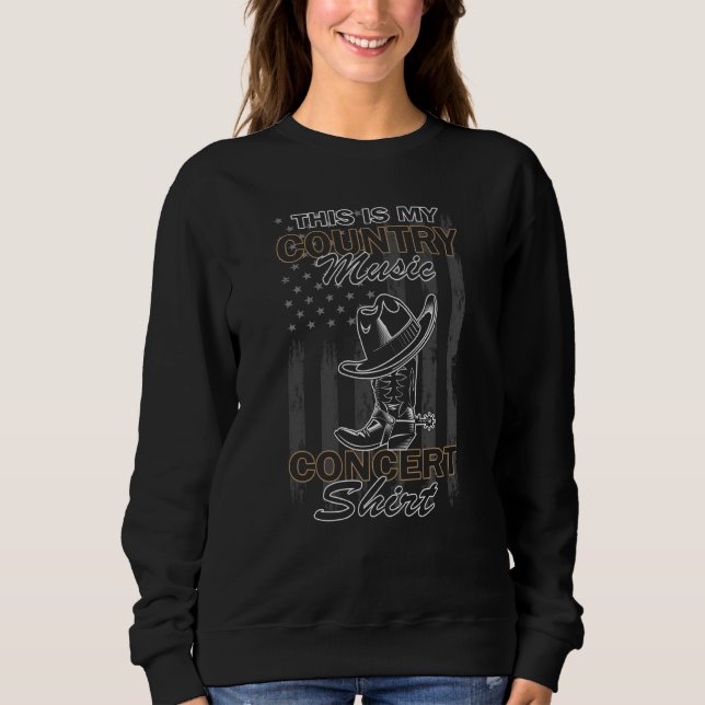 This Is My Country Concert Music Line Dancing Sweatshirt (Front)