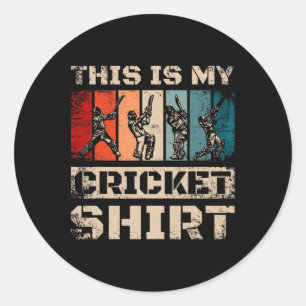 This Is My Cricket Classic Round Sticker