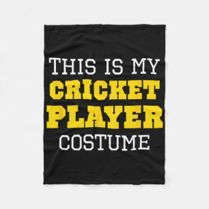 This Is My Cricket Player Costume Halloween Lazy E Fleece Blanket