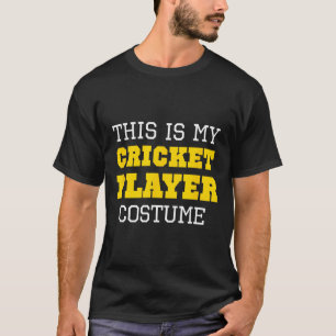 This Is My Cricket Player Costume Halloween Lazy E T-Shirt