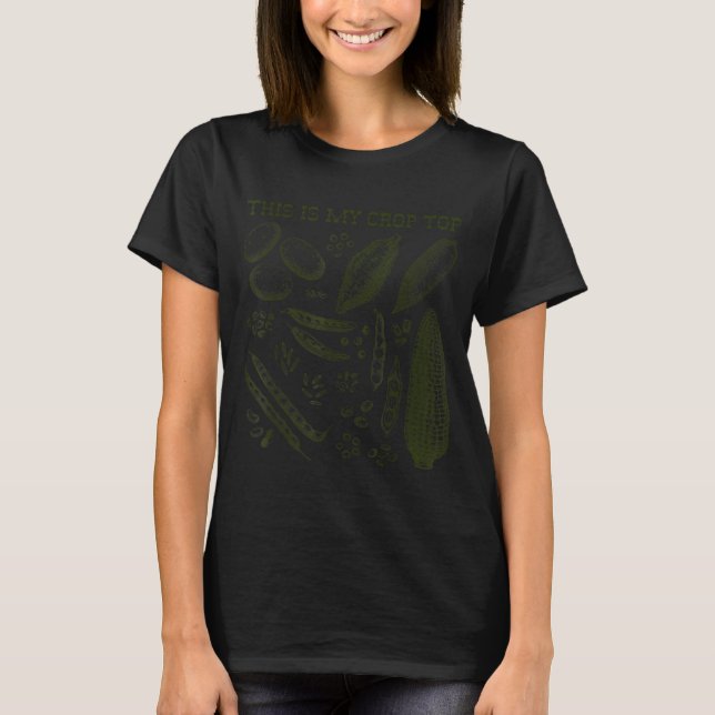 This Is My Crop Top Funny Gardening Pun Vegetable  (Front)
