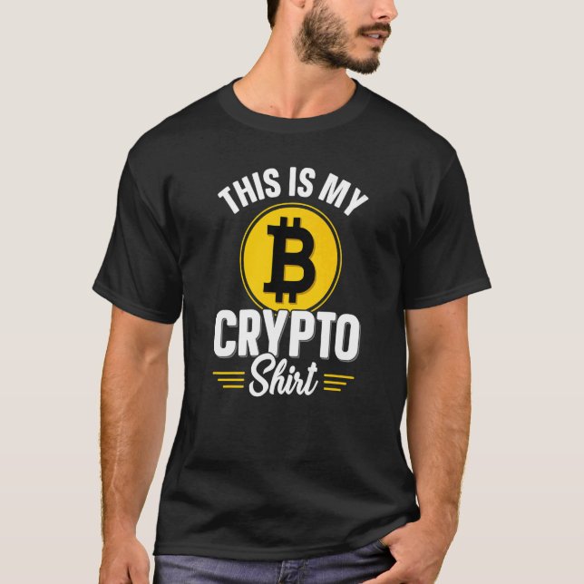 This Is My Crypto  Bitcoin BTC Crypto Mens Saying T-Shirt (Front)