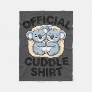 This Is My Cuddle Shirt Cute Koala Matching  Fleece Blanket