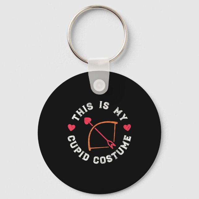 This Is My Cupid Costume - Cupid Bow Valentines Da Key Ring (Front)