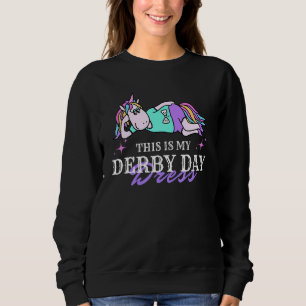 This Is My Derby Day Dress Horse Racing Derby Day Sweatshirt