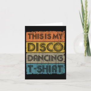 This Is My Disco Retro 70s 80s Music Dance  Card