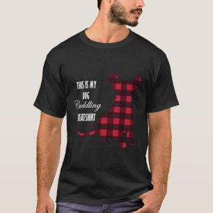 This Is My Dog Cuddling Buffalo Plaid Puppy T-Shirt
