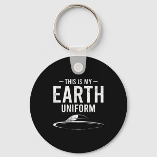 This Is My Earth Uniform Funny Alien Ufo T Shirt Key Ring