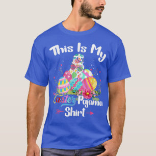 This Is My Easter Pajama Cute Flowers Guinea Pig T-Shirt